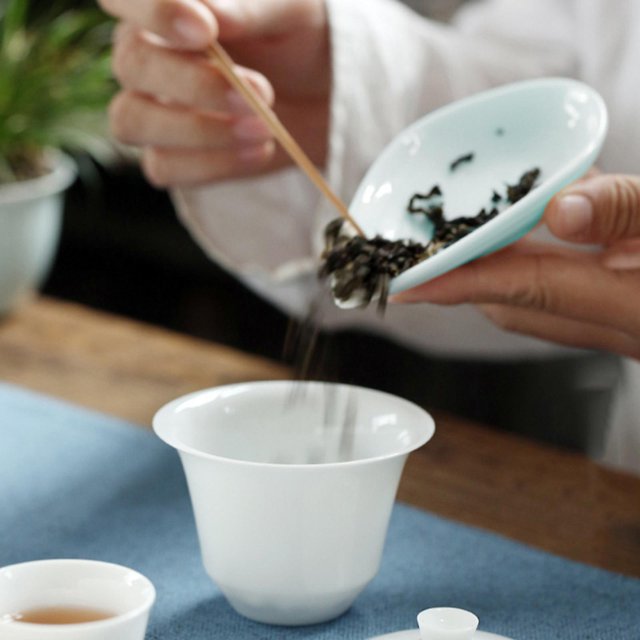 Cucharillas de cerámica BLESIY Juego de té duradero Reposacucharas