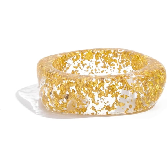 Chunky Transparent Acrylic Bangle Bracelet Irregular Large  Geometric Polygon Candy Bangle Wide Wristband Bracelet Thick Acetate Jewelry