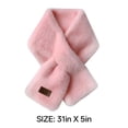 thumbnail image 7 of TELOLY 2026 New Plush Scarf for Women Winter Furry Faux Fur Loophole Short Scarf Soft Cozy Neck Warmer Wrap for Winter, Outdoor, Casual, Travel, 7 of 7