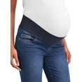thumbnail image 3 of Oh! Mamma Maternity Women's Skinny Jeans with Demi Panel and Frayed Hem (Women's & Women's Plus), 3 of 6
