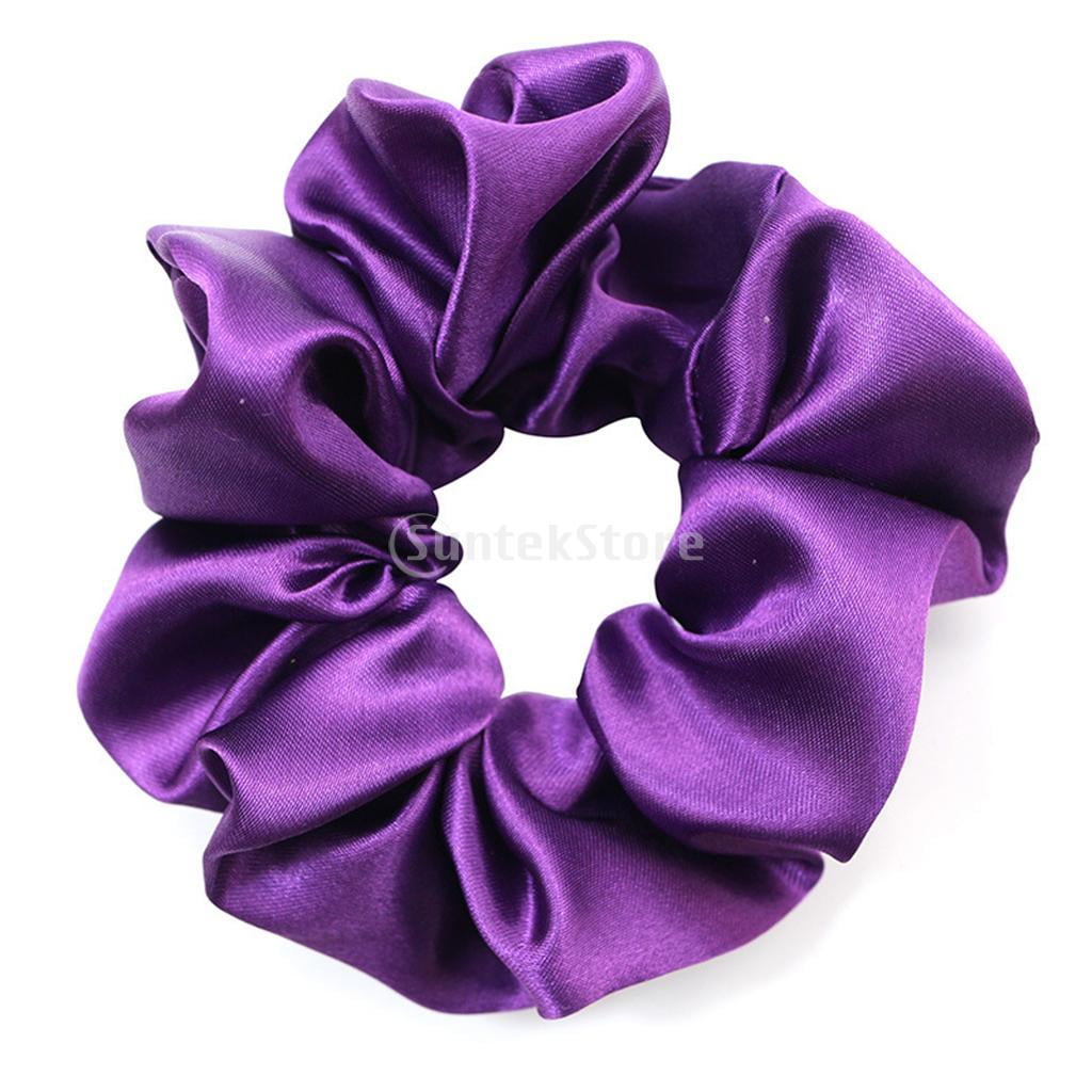 2x 40pcs Elastic Hair Ties Silk Elastic Bands Colorful Hair Bands for Girls / Women Ponytails