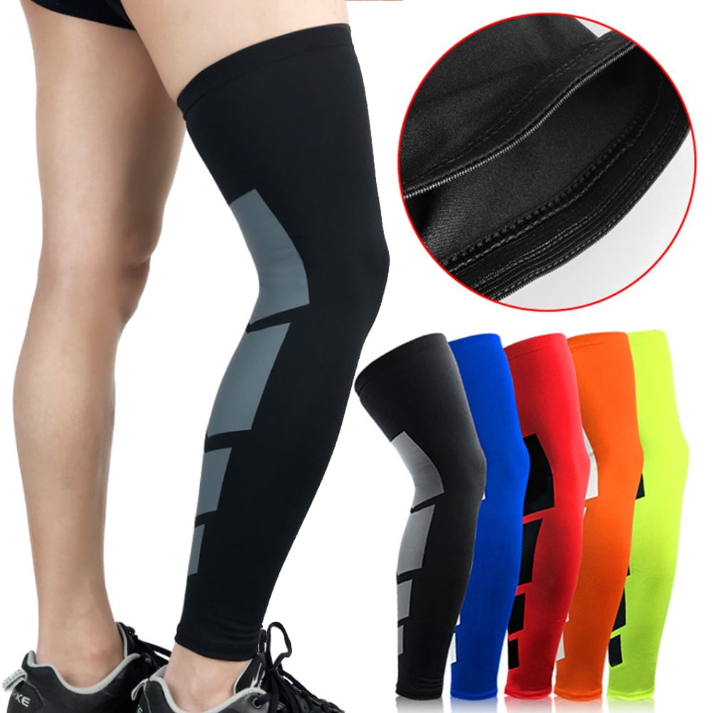 Long Compression Knee Brace Basketball Sport High Thigh Leg Sleeve for Men Women