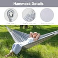thumbnail image 3 of SUNCREAT Stand Alone Hammocks for Outside, 2 Person Self Standing Hammock, Light Gray, 3 of 8
