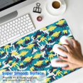 thumbnail image 4 of Long Mouse Pads for Desk,Blue Dinosaurs Camouflage Desk Mats on Top Of Desks, Desk Mouse Pad Extra Large with 3mm Non-Slip Base and Stitched Edge for Gaming,Work,Home 35.4"x15.7", 4 of 5