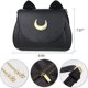 thumbnail image 5 of Moon Luna Cat Monederos Pu Cuero Gótico Monedero Cosplay Bolsos, 5 of 5
