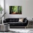 thumbnail image 2 of Forest-themed wall decoration painting - fabric wall decoration item - green tree fabric-printed art piece - decorative item for living room, 2 of 6