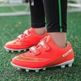 thumbnail image 1 of Zapatos de fútbol para niños Niños Niñas Tobillo Botas de fútbol Entrenamiento de césped Calzado deportivo Zapatillas Yj6210A-Rojo-32 oso de fresa Electrónica, 1 of 3