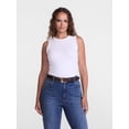 thumbnail image 2 of Scenario Women's Ribbed Tank Top with Lace Trim, Sizes XS-XXXL, 2 of 6