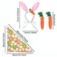thumbnail image 2 of CY5O5ee 4 PCS Easter Pet Outfit Cute Rabbit Ears Headband Bowtie Carrot Rope Chew Toys for Small Medium Large Dogs Birthday Party Accessories, 2 of 7