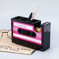 thumbnail image 1 of Solución de almacenamiento creativa para su oficina, elegante decoración de escritorio con diseño de casete retro, 1 of 5