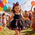 thumbnail image 2 of XAOFW Girl Skirt Valentine Tutu With Heart Print Bowknot Party Layered Toddler Kids Soft Breathable Party Skirts, 2 of 4