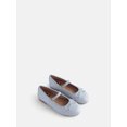 thumbnail image 2 of Wonder Nation Little and Big Girls Bow Ballet Dress Shoes, 2 of 4