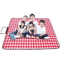 thumbnail image 4 of Greeniant Colchoneta de Picnic impermeable plegable para exteriores a cuadros rojos y blancos, almohadilla gruesa de moda, transpirable, suave, portátil, carpas caja roja 150*100cm Greeniant OD001135-01, 4 of 6