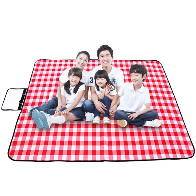 Worallymy Estera de Playa Manta de Picnic al Aire Libre Impermeable Almohadilla de Secado rápido para Viajes Camping Senderismo A Cuadros Rojo 150x100cm Worallymy JD735907747