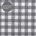 thumbnail image 6 of Polyester Fiber Shower Curtain, Gray Gingham Print Shower Curtain, Metal Buckled Eye Waterproof Shower Curtain, Can Be Washed-72x72in, 6 of 8