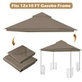 thumbnail image 5 of Yescom Canopy Top Replacement UV30+ Top Cover for 2-Tier 10x12 Ft Gazebo Patio, 5 of 8
