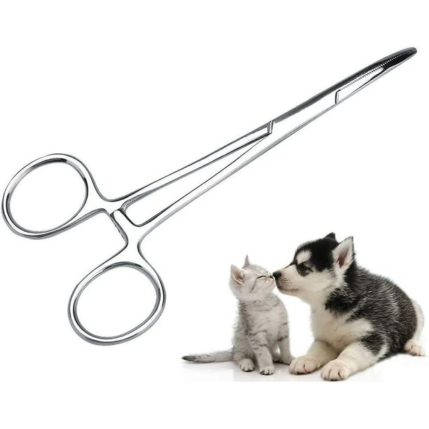 Pet Ear Locking Forceps Dog Ear Hair Extractor Groomers Scissor Dog