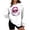 White, variant on Feancey Funny Graphic Sweatshirts for Women Christmas Ugly Sweatshirt Oversized Long Sleeve Crewneck Pullover Cute Santa Claus Print Tops Pink XXL