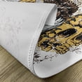 thumbnail image 5 of Ambesonne Tattoo Place Mats Set of 4, American Eagle on Skull, Standard Size, Brown and White, 5 of 6