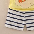thumbnail image 4 of KPOPLK Toddler Boy Clothes for Kids 3 6 9 12 Months 2t 3t 4t Summer Cotton Outfits Shirt Short Sets(2-3 Years,Yellow), 4 of 5