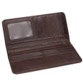 thumbnail image 1 of de material cuero para Hombres | 12 Ranuras para Tarjetas | 3 Ranuras en Efectivo | 1 Ventana de Visualización Salvador Cartera plegable para hombre, 1 of 2
