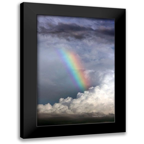Putman, Tammy 11x14 Black Modern Framed Museum Art Print Titled - Rainbow in the Clouds