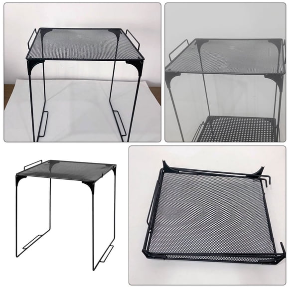 Houderco Estante Organizador Multifuncional Plegable Para Casilleros Gimnasio Escuela Oficina Color Negro