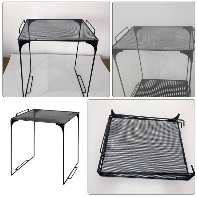 Houderco Estante Organizador Multifuncional Plegable Para Casilleros Gimnasio Escuela Oficina Color Negro