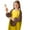 0-Yellow700, variant on Girls Waterproof Art Smock with Long Sleeves Painting Apron for Kids, Sizes 2-4