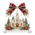 thumbnail image 2 of Diy Christmas Diamond Painting Kit, Christmas Decorations,Snowman Pearl Bead Painting With Display Frame, Easy 5D Gem Mosaic Art, Ideal Xmas Home Wall Decoration For New Crafters (Christmas Chapel), 2 of 7