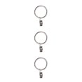 thumbnail image 2 of jesticaly 10 Pcs Rustproof Curtain Rings Home Decoration Shower Curtain Rings Clamps Drapery Clips Bath Curtain Rod Clips Window Accessoy Silver 3.5mm*35mm 3Set, 2 of 6