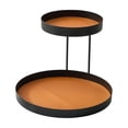 thumbnail image 2 of Double Layer Iron Tabletop Storage Tray Cosmetics Jewelry Perfume Display Rack Multi-Purpose Dresser Countertop Organizer for Lipstick Necklace Ring Perfume Bottle Bedroom Living Room Storage, 2 of 6