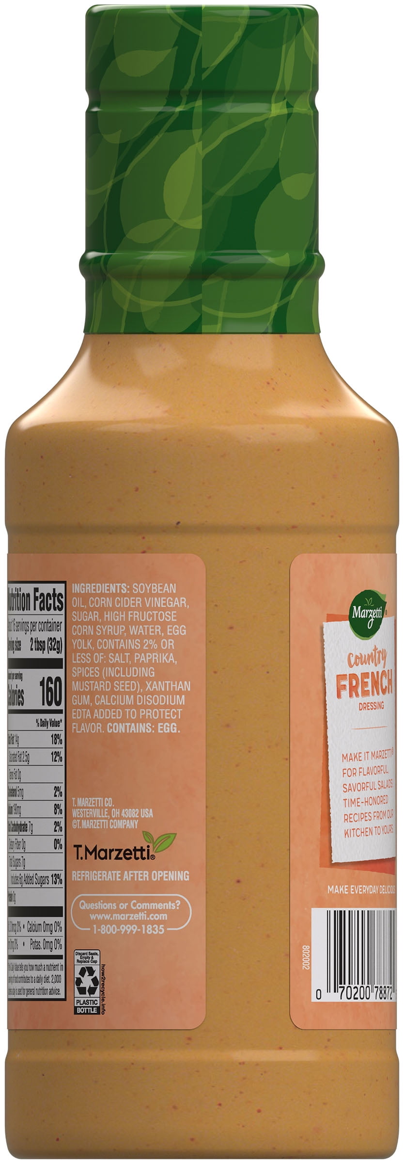 Marzetti Country French Dressing, 16 fl. oz. Bottle