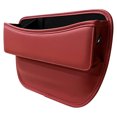 thumbnail image 3 of Caja Organizadora para Espacio Asiento Coche Bolsillo Almacenamiento Interior Cuero (Beige) 2 Uds., 3 of 6