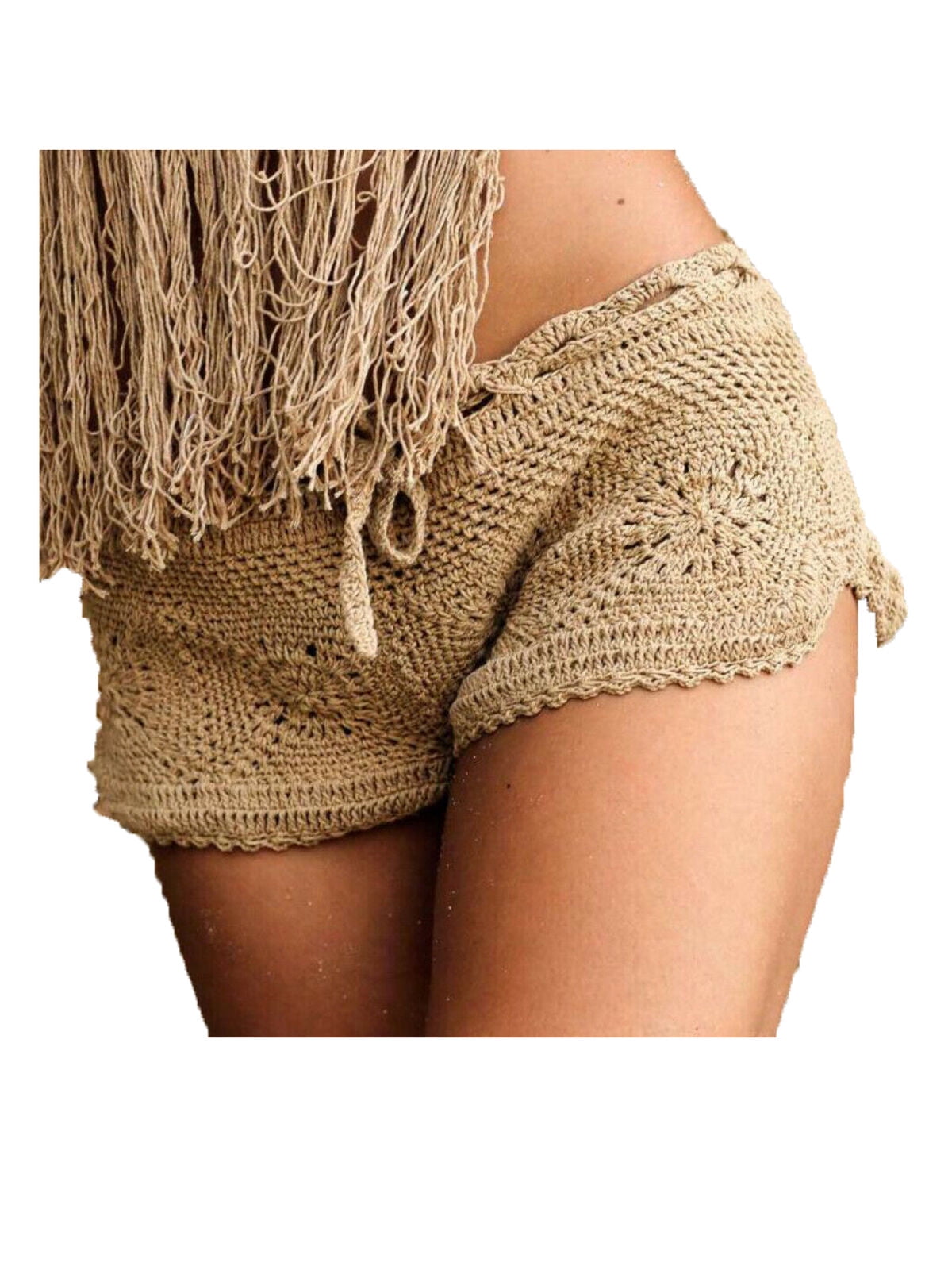 knit beach shorts