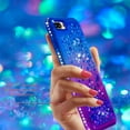 thumbnail image 5 of Mignova iPhone 8 Plus Flash Case, Durable and Cute Colorful Quicksand Series Bling Diamond Flowing Liquid Floating Shockproof Cover case for Apple iPhone 7 Plus / 8 Plus 5.5 inch - Blue+Purple, 5 of 6