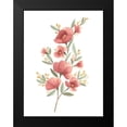 thumbnail image 2 of Vess, June Erica 12x14 Black Modern Framed Museum Art Print Titled - Wildflower Sprig III, 2 of 5