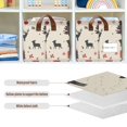 thumbnail image 4 of Yayeee Foldable Storage Basket for Shelves with Handles Set of 2 Waterproof Cloth Bins, Christmas Forest, 4 of 7