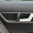 thumbnail image 6 of Real Carbon Fiber Inner Door Panel Trim for Mercedes Benz C Class W204 2007-2013, 6 of 9