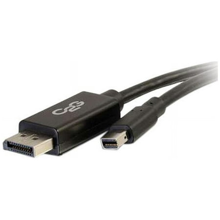 UPC: 0757120543022 | C2G 54302 Mini DisplayPort to DisplayPort Adapter Cable M/M  4K UHD Compatible  Black (10 Feet  3.04 Meters)