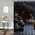 thumbnail image 2 of Orinice American Scene Painting Bathroom Decor Set with Hooks, Colorful Luxurious Graphic Print Polyester Fabric Shower Curtain Set, 100% Polyester Home Bathtubs Decoration 69x72, 2 of 7