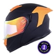 thumbnail image 2 of Casco Bkr Apolo Negro Mate Mica Naranja Repuesto Transparente Abatible Svs Naranja negro XXL, 2 of 6