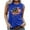 Blue, variant on Lcziwo 4th of July Fitted Tank Tops for Women America Flag Printed Shirts Sleeveless Crew Neck Slim Fit Tees Summer Beach 2025 Black,M