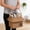 14In, variant on House Shaped Wicker Storage Basket with Handle, Cute Cottage Rattan Basket for Organizing Books, Towels, Decorative Woven Basket for Home, Living Room,Farmhouse Rustic Storage Solution,14In