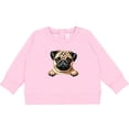 thumbnail image 2 of Inktastic Cute Pug Illustration Baby Sweatshirt, 2 of 4
