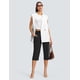 thumbnail image 5 of Pantalones Capri ISEEGZ 18 Dressy para mujer de cintura alta negros, 5 of 7