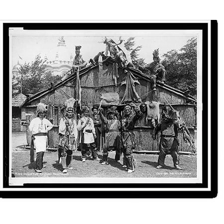 Historic Print, Indians from N.Y. state reservation, 16" x 20"