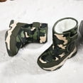 thumbnail image 5 of Boys Girls Snow Boots Toddler Outdoor Winter Warm Waterproof Anti-Slip Anti-Collision Calf Hight Slip Resistant Cold Weather Fur Lined Shoes Skiing Bootie (Toddler/Little Kid/Big Kid) Green camo 26, 5 of 7