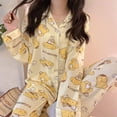 thumbnail image 3 of Pijama de pompurin Sanrio Kawaii para niña, ropa para el hogar, traje de cárdigan, estampado Ins Tide, regalo de Navidad para novia, nuevo, 3 of 4
