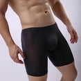 thumbnail image 2 of khonts,Men's Sexy Boxers Briefs Comfortable Stretch Underpants Compression Workout Underwear Black L, 2 of 4
